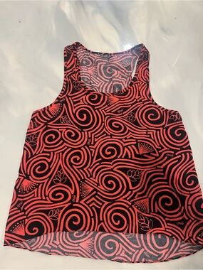 Red & Black Graphic Tank Top - Women's Sleeveless Top